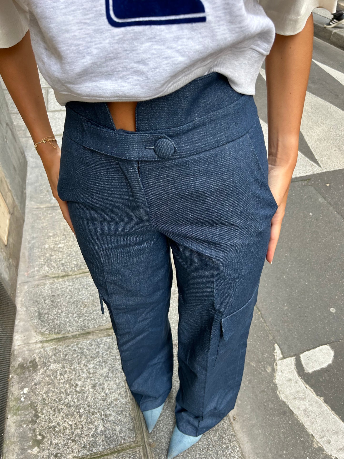 Pantalon BRAUNER Denim bleu